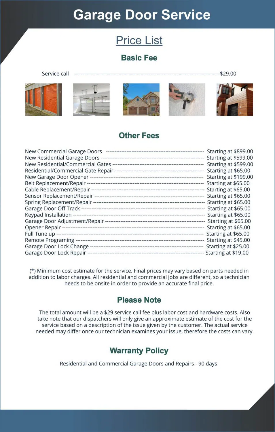 Golden Garage Door Service New York, NY 212-918-5360